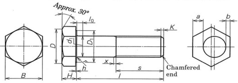 JIS B 1186 Heavy Hex Bolts
